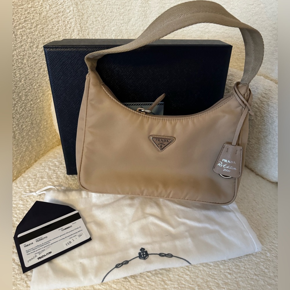 Prada 2000 Re-Edition in Cameo